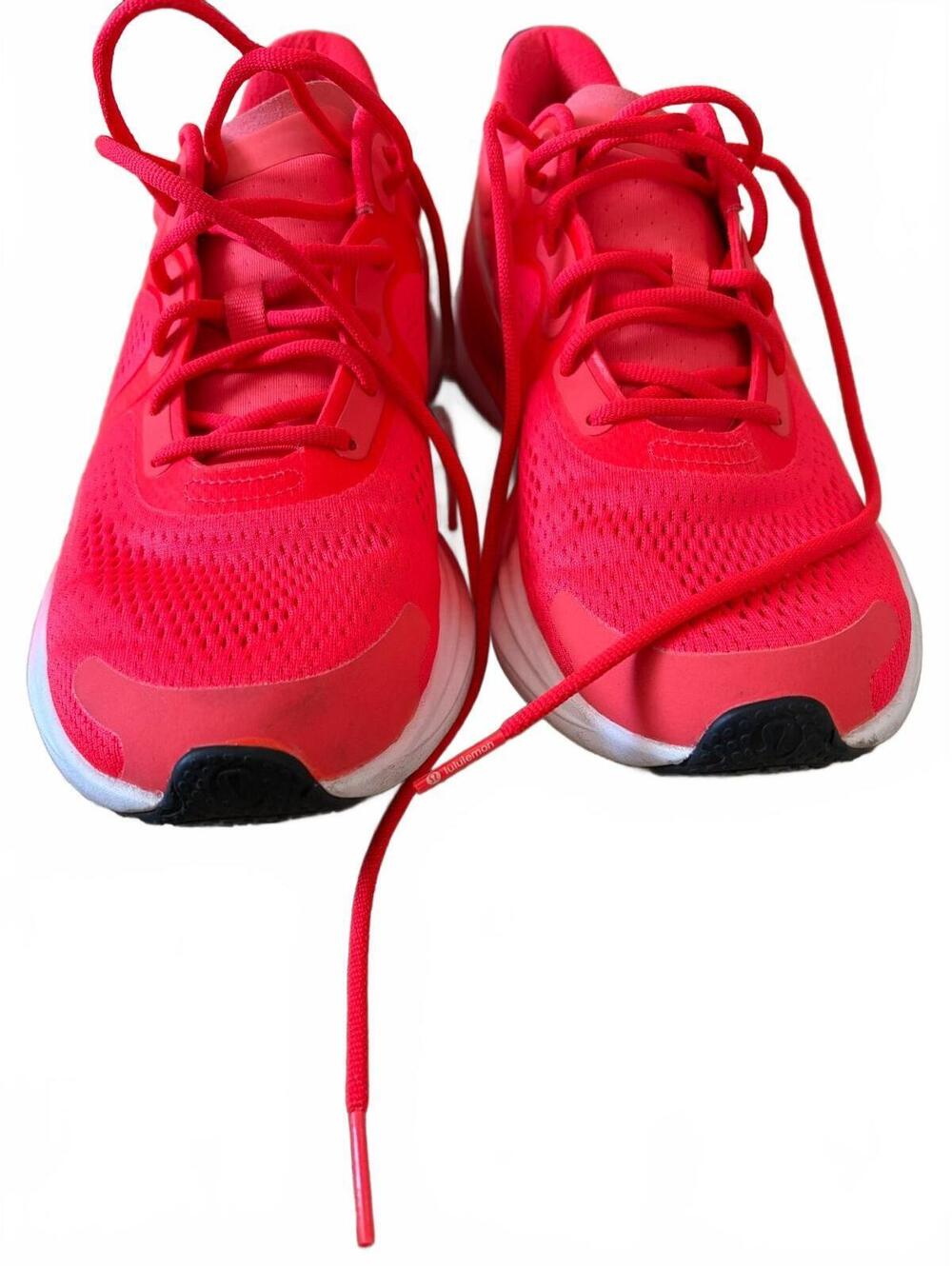 Lululemon Red Athletic Running Shoes View 5